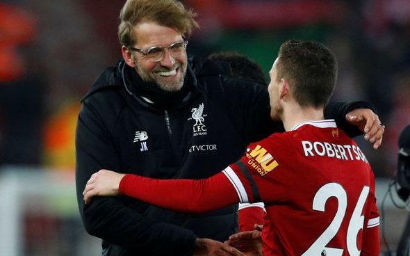 Image for Liverpool fans rave about Robertson