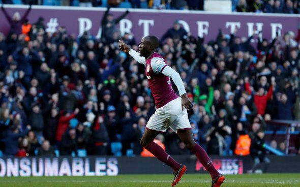 Image for Villa fans pile into Adomah for display