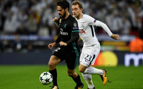 Image for Tottenham must launch Isco rescue mission