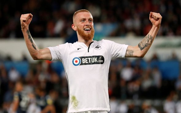 Image for McBurnie sends message to Ayling after Swansea draw with Leeds