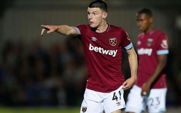 Image for Rice declares love for West Ham