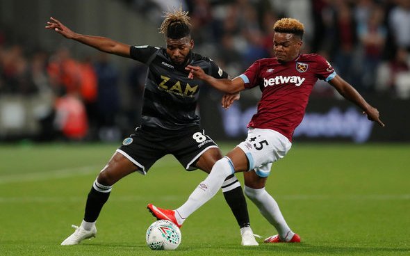 Image for West Ham: Fans don’t want to see Grady Diangana recalled