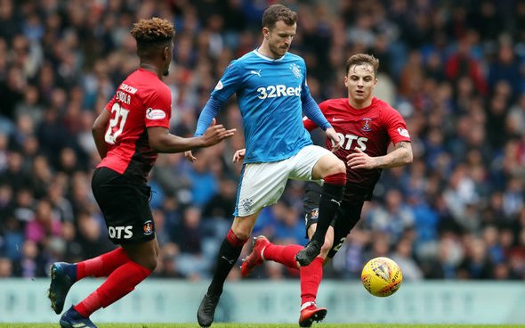 Image for Rangers fans rave about Halliday in Wednesday draw at Ibrox