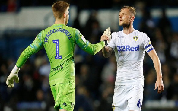 Image for Leeds fans hammer Peacock-Farrell v Derby County
