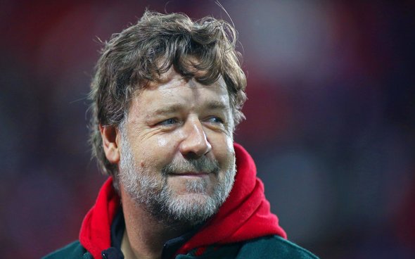 Image for Russell Crowe sends Twitter message to Leeds fans
