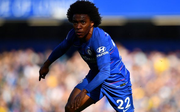 Image for Some Chelsea fans slam Willian in first half v Palace