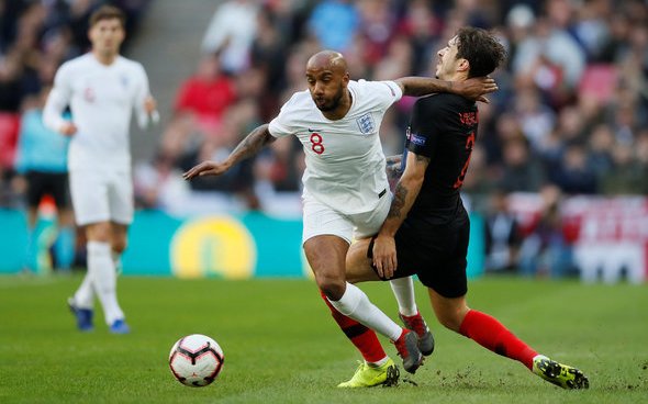 Image for International fans in awe with Delph display for England