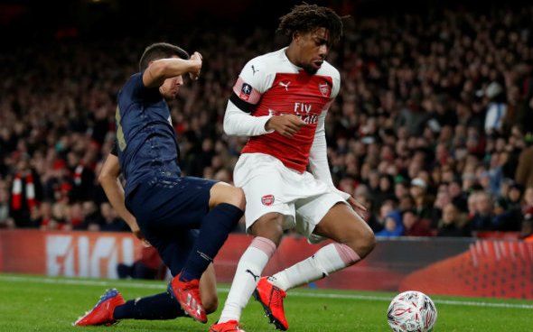 Image for Some Arsenal fans drool over Iwobi at HT v Southampton