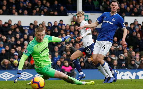 Image for Everton fans pan Pickford for Bournemouth display