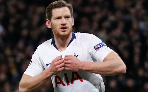 Image for Inter chief jets into London, keen on Tottenham ace Vertonghen