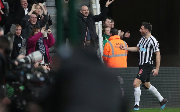 Image for Newcastle fans over the moon with Schar display v Burnley