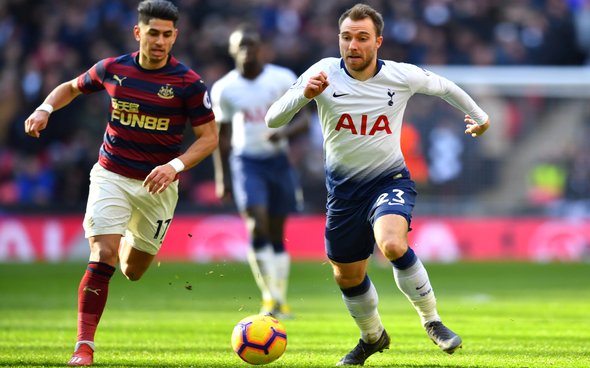 Image for Manchester United ready mega-deal to take Eriksen from Tottenham