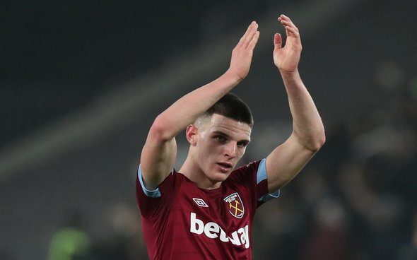 Image for *West Ham United: Fans predicting summer exit for Declan Rice