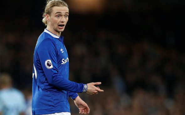 Image for Everton: Fans delighted with Tom Davies’ community act