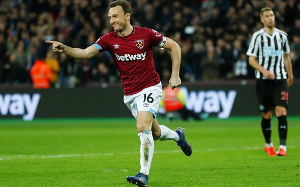 Image for West Ham fans rave about Noble in first-half v Southampton