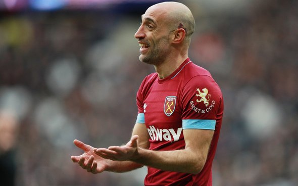 Image for West Ham United: These fans slate Pablo Zabaleta after his poor showing against Leicester