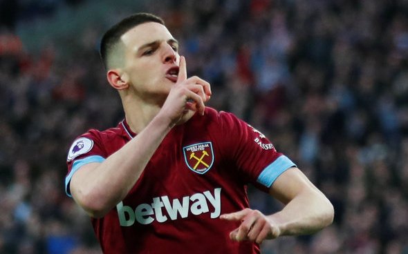 Image for West Ham United: Fans discuss Declan Rice after quotes from David Moyes