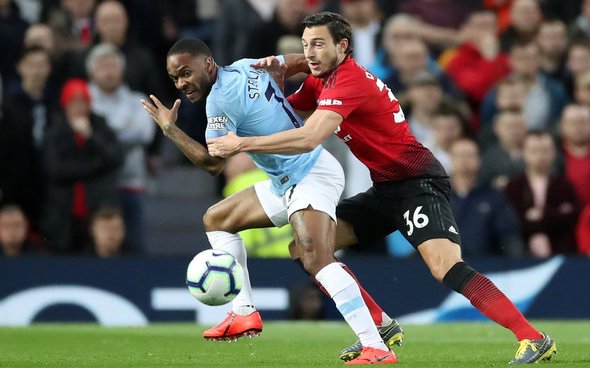 Image for Manchester United fans head over heels for Darmian v City