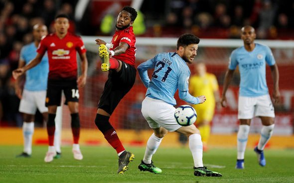 Image for Manchester United fans tear Fred to shreds v City