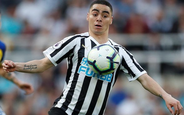 Image for Newcastle: Some fans call for Miguel Almiron change