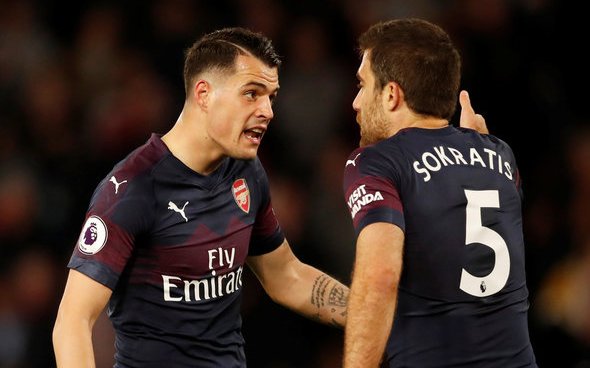 Image for Arsenal: No sign of an apology from Granit Xhaka