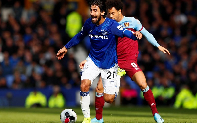 Image for Everton fans react to Andre Gomes’ post previewing Brighton clash