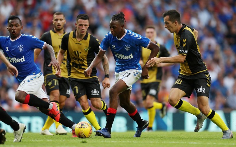 Image for Rangers: Joe Aribo receives encouragement from Rangers fans after impressive performance