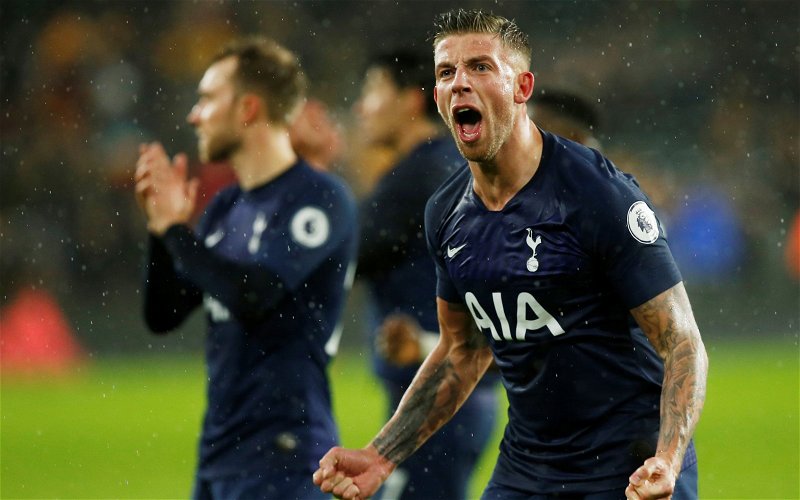Image for Tottenham Hotspur: Spurs fans react to Alderweireld image