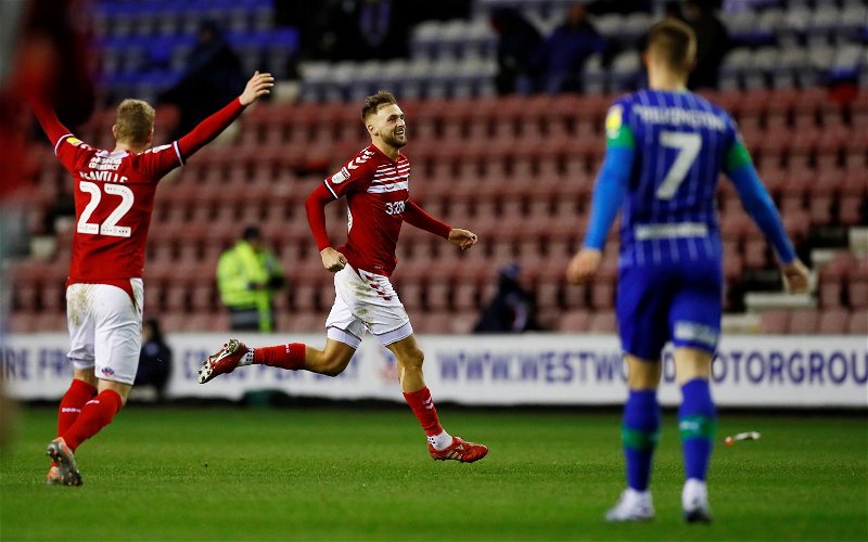 Image for Middlesbrough: Fans hail Lewis Wing’s double at Wigan