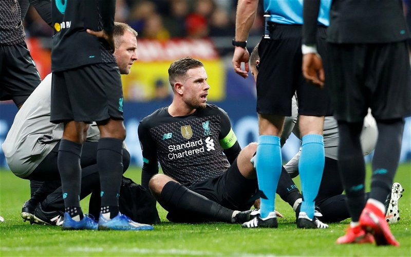 Image for Liverpool: Fans discuss Henderson injury