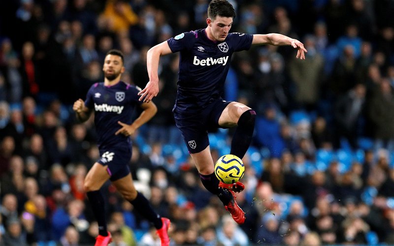 Image for West Ham United: Fans swoon over Declan Rice after footage emerges on social media