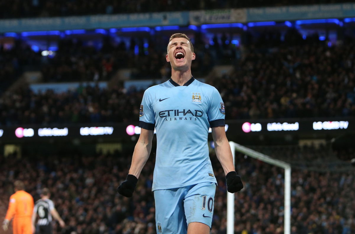 EVERY EDIN DZEKO GOAL FOR MAN CITY