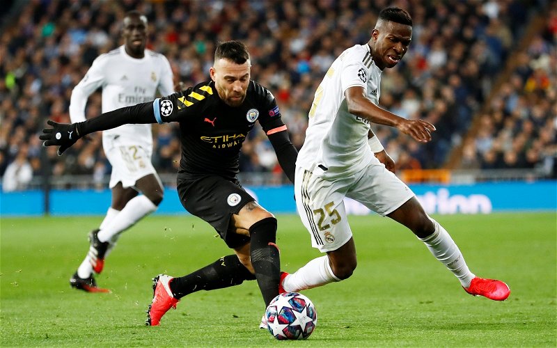Image for Manchester City: Fans react to Nicolas Otamendi stats