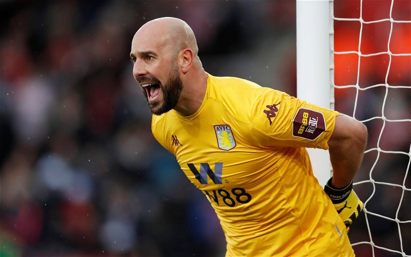 Image for Aston Villa: Gregg Evans praises Pepe Reina after Crystal Palace victory