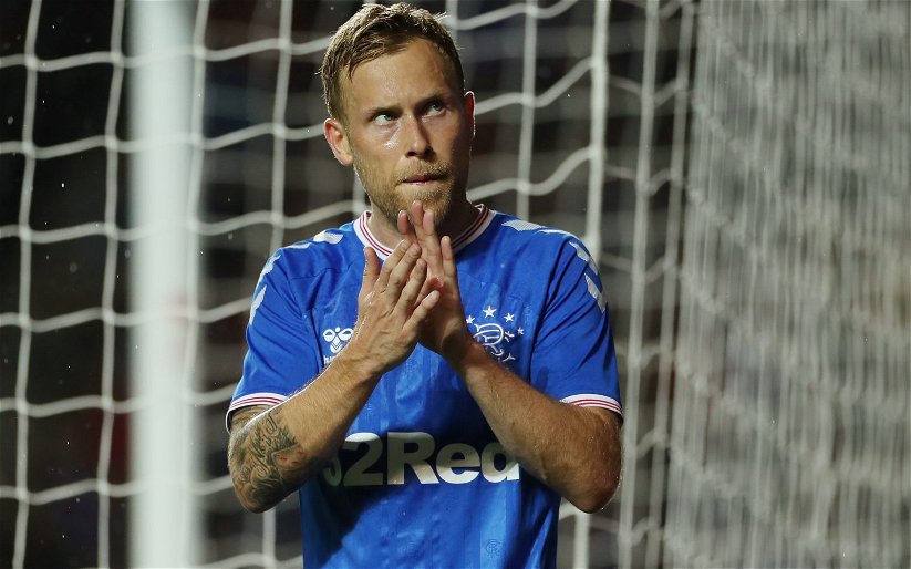 Image for Rangers: Alan Hutton claims Scott Arfield goal should have stood