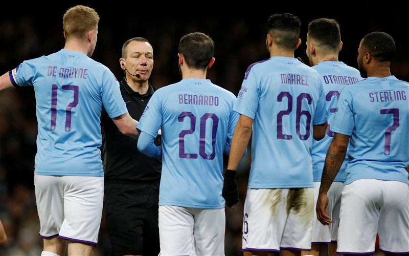 Image for Manchester City: Fans react to footage of Kevin Friend discussing VAR