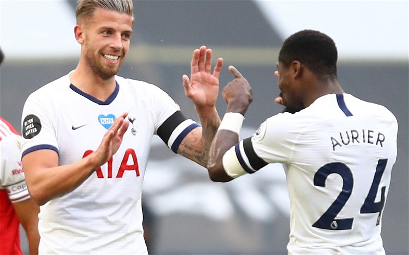 Image for Tottenham Hotspur: Alasdair Gold gushes over Toby Alderweireld after Manchester City win