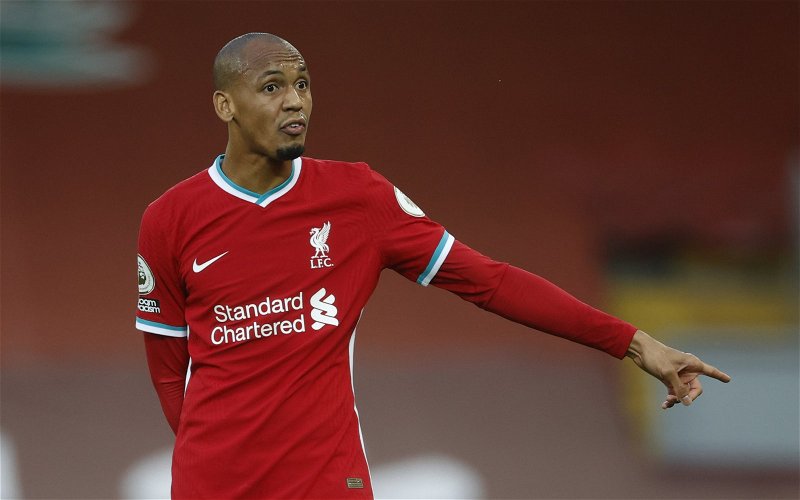 Image for Liverpool: Podcaster identifies ‘issue’ with Fabinho