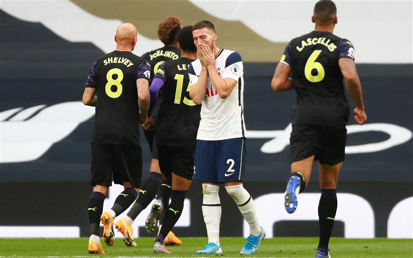 Image for Tottenham Hotspur: Image shows Matty Cash horror tackle on Matt Doherty