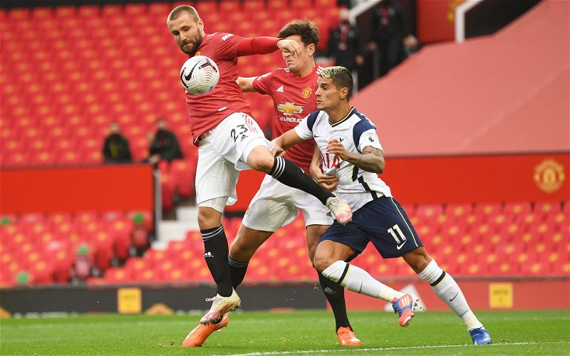 Image for Tottenham Hotspur: Athletic journalist slams Luke Shaw tackle
