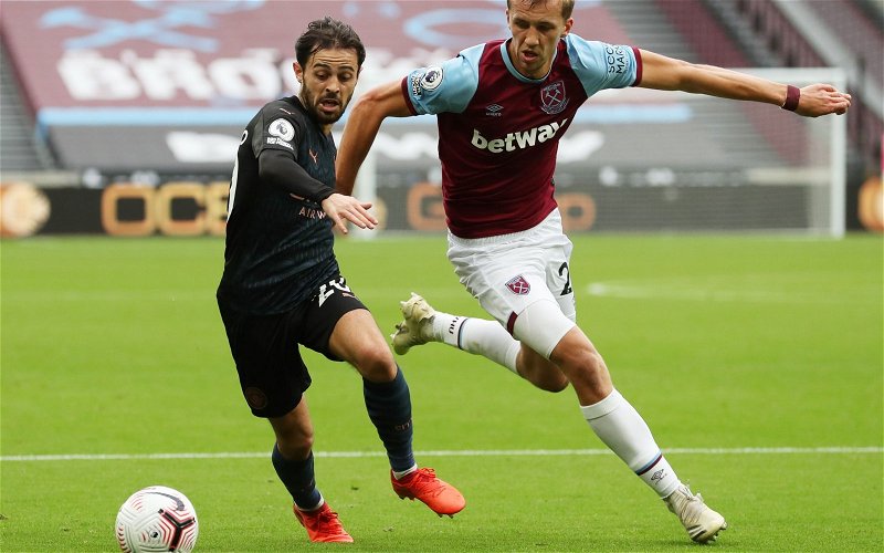 Image for West Ham United: Dave Walker compares Tomas Soucek and Vladimir Coufal to Felipe Anderson