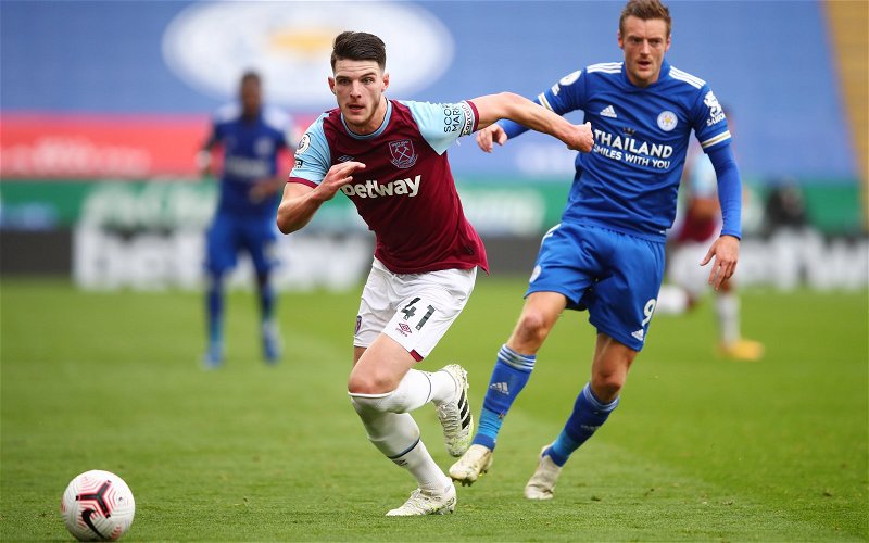 Image for West Ham United: @ExWHUemployee reveals factor which may keep Declan Rice at the club