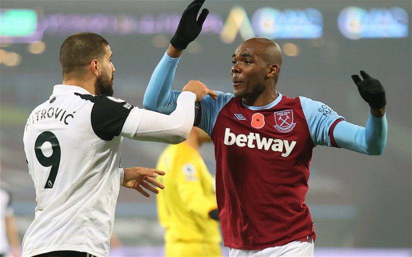 Image for West Ham United: ExWHUemployee says Angelo Ogbonna may not play again this season
