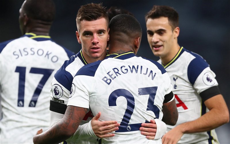 Image for Tottenham Hotspur: Fans criticise Steven Bergwijn’s first half performance