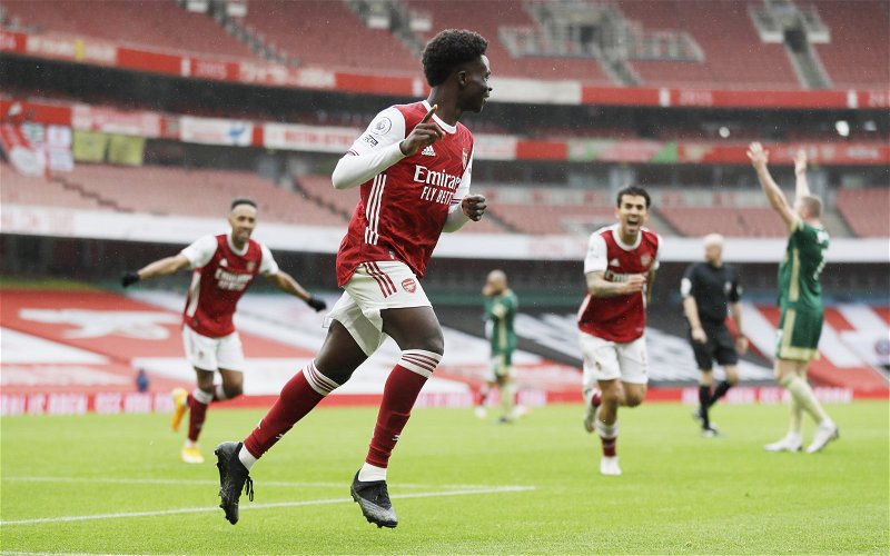 Image for Arsenal: Saka set to start despite being forced off