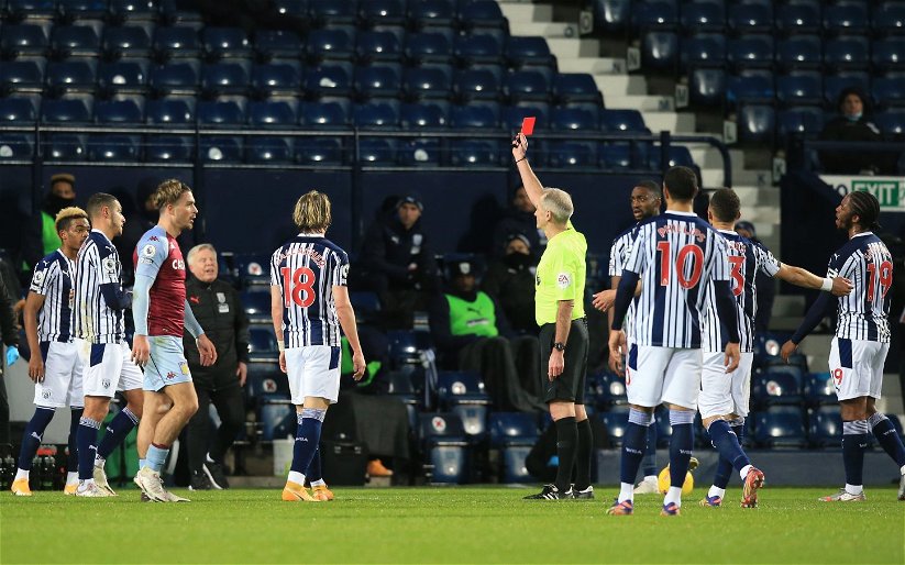 Image for West Bromwich Albion: Mark Halsey believes Jake Livermore was fouled before he was sent off