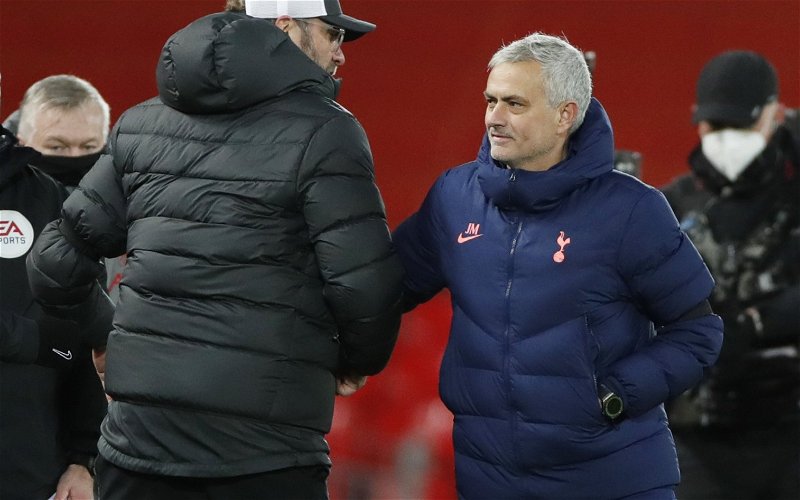 Image for Tottenham Hotspur: Darren Lewis discusses Jose Mourinho’s war of words with Jurgen Klopp
