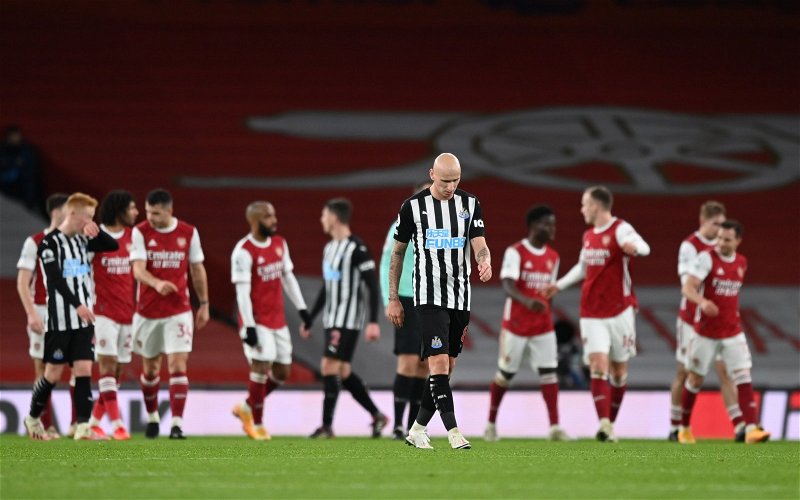 Image for Newcastle United: Fans exasperated with Jonjo Shelvey after Brighton display