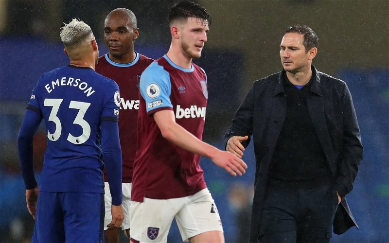 Image for West Ham United: @ExWHUemployee makes big Declan Rice transfer claim amid Chelsea interest