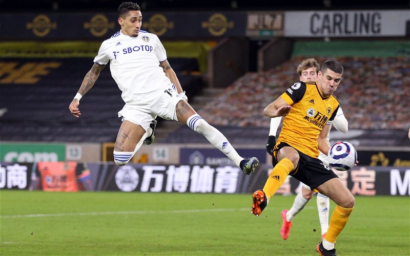 Image for Leeds United: Fans gush over Raphinha’s display in Wolves defeat